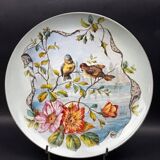 Decorative dish in Limoges porcelain, hand-painted decoration – late 19th century