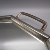 Octagonal art-deco mirror tray