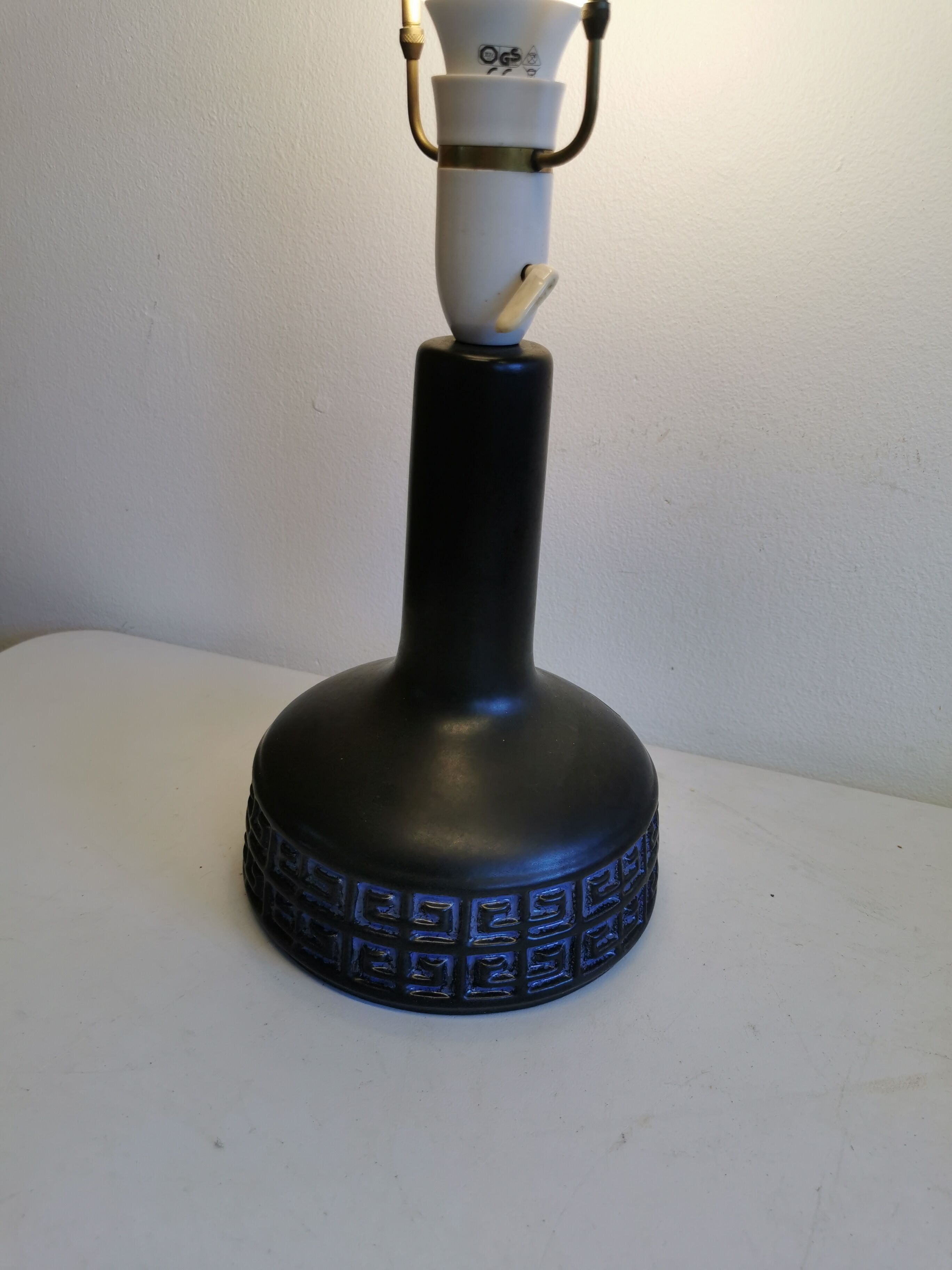 Ceramic table lamp, made by Franck Keramik Danmark.