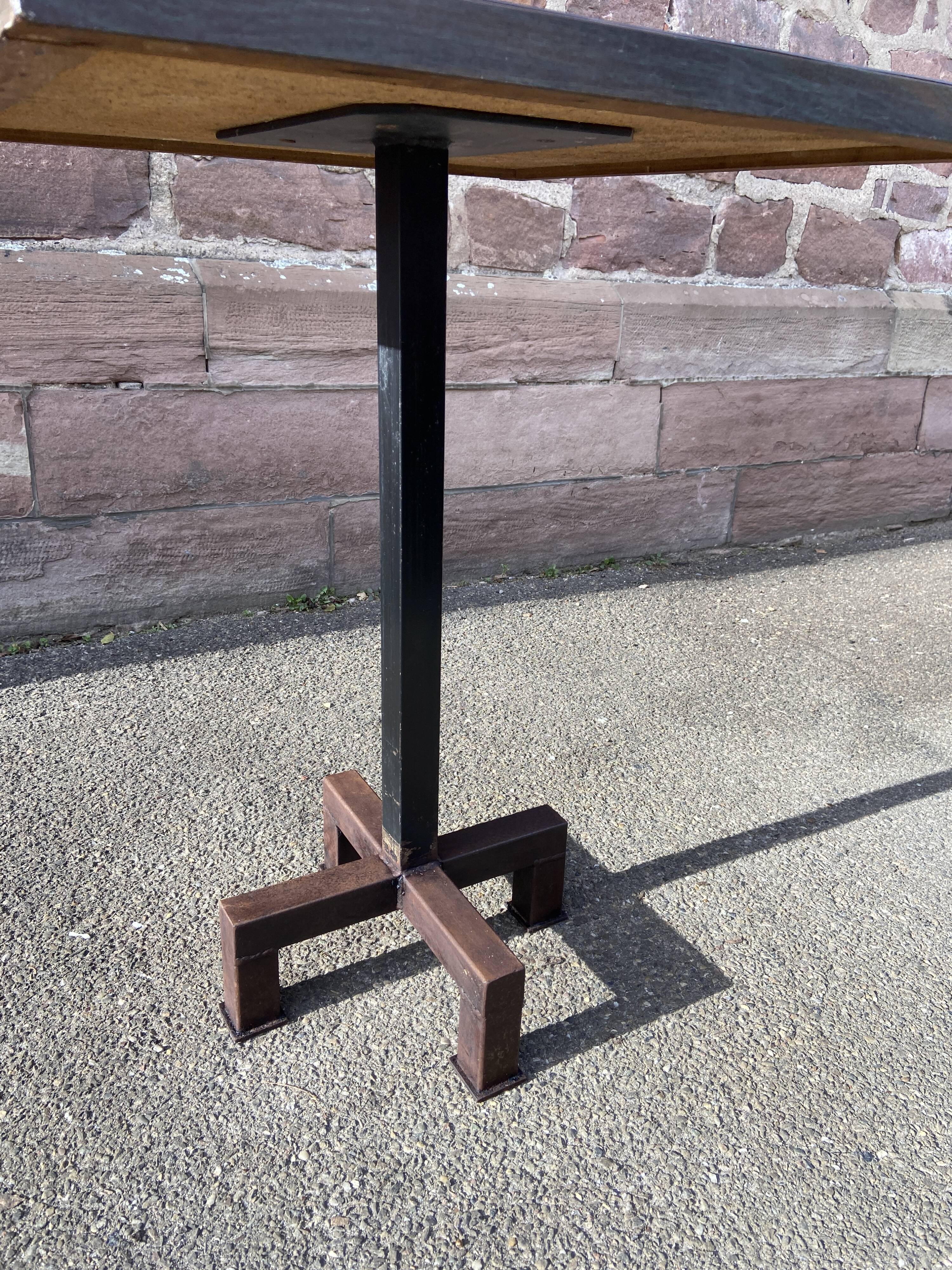 1970s Formica and metal cafe bistro table