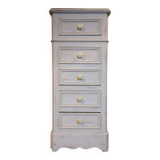 Renovated 19th-century bedside chest.