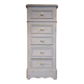 Renovated 19th-century bedside chest.