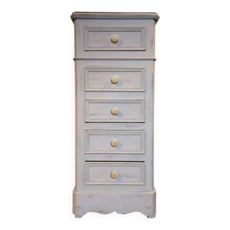 Renovated 19th-century bedside cabinet