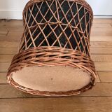 Wicker laundry basket