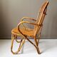 Vintage adult rattan armchair