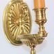 Paire Applique Bronze Doré Style Directoire Lucien Gau