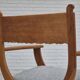 1960s, Danish armchair in solid oak wood, reupholstered, KVADRAT furniture wool.