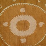 Hand-knotted rug, vintage Turkish rug 131x144 cm