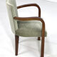 Pair of armchairs art deco 30/40 in wood and velvet