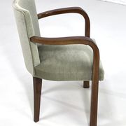 Pair of armchairs art deco 30/40 in wood and velvet