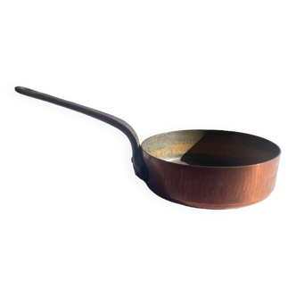 Copper sauté pan signed Émile Duval