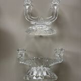 Glass candlesticks