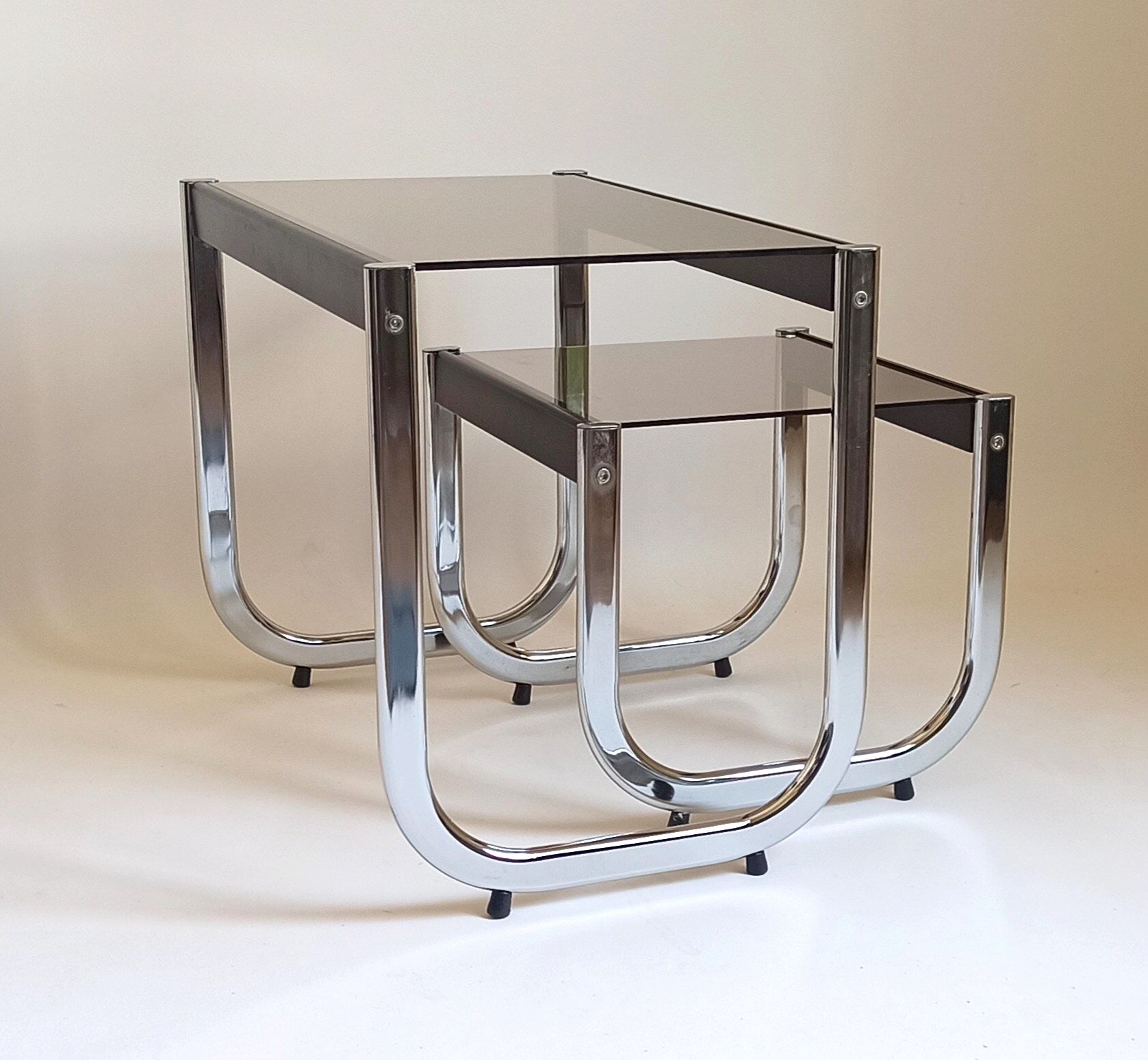 Pair of side tables 70s