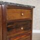 Small Biedermeier Mahogany Wood & Veneer Dresser with Marble Top, 1930s