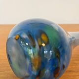 Speckled blue soliflore vase