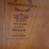 Scandinavian coffee table circa 1960 - by F. Ohlsson in teak (model Sesam, brand Tingstrom)