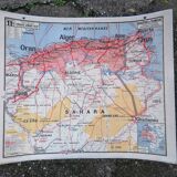 Old Vidal Lablache map N°11 Algeria Tunisia Sahara