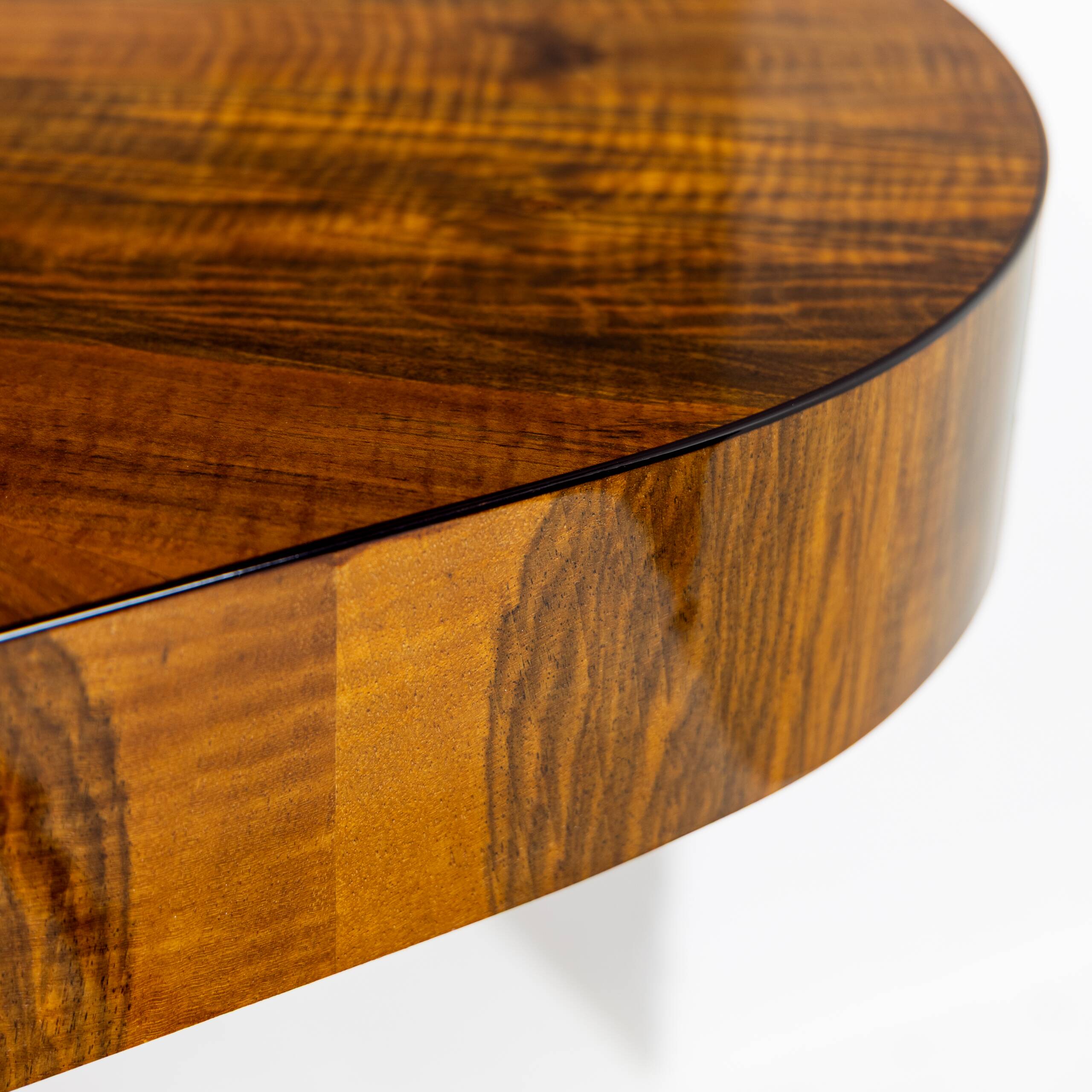 Table extensible Art Déco moderniste en noyer 1930–1944