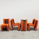 Funky seat belt dining chairs Phillips collection