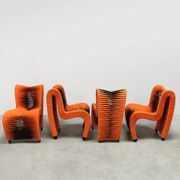 Chaises de salle à manger funky avec ceinture de sécurité, collection Phillips