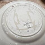 9 Sarreguemines plates model 5041