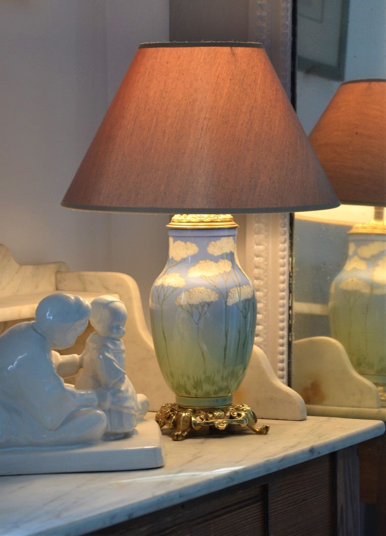 Ceramic table lamp from Lunéville