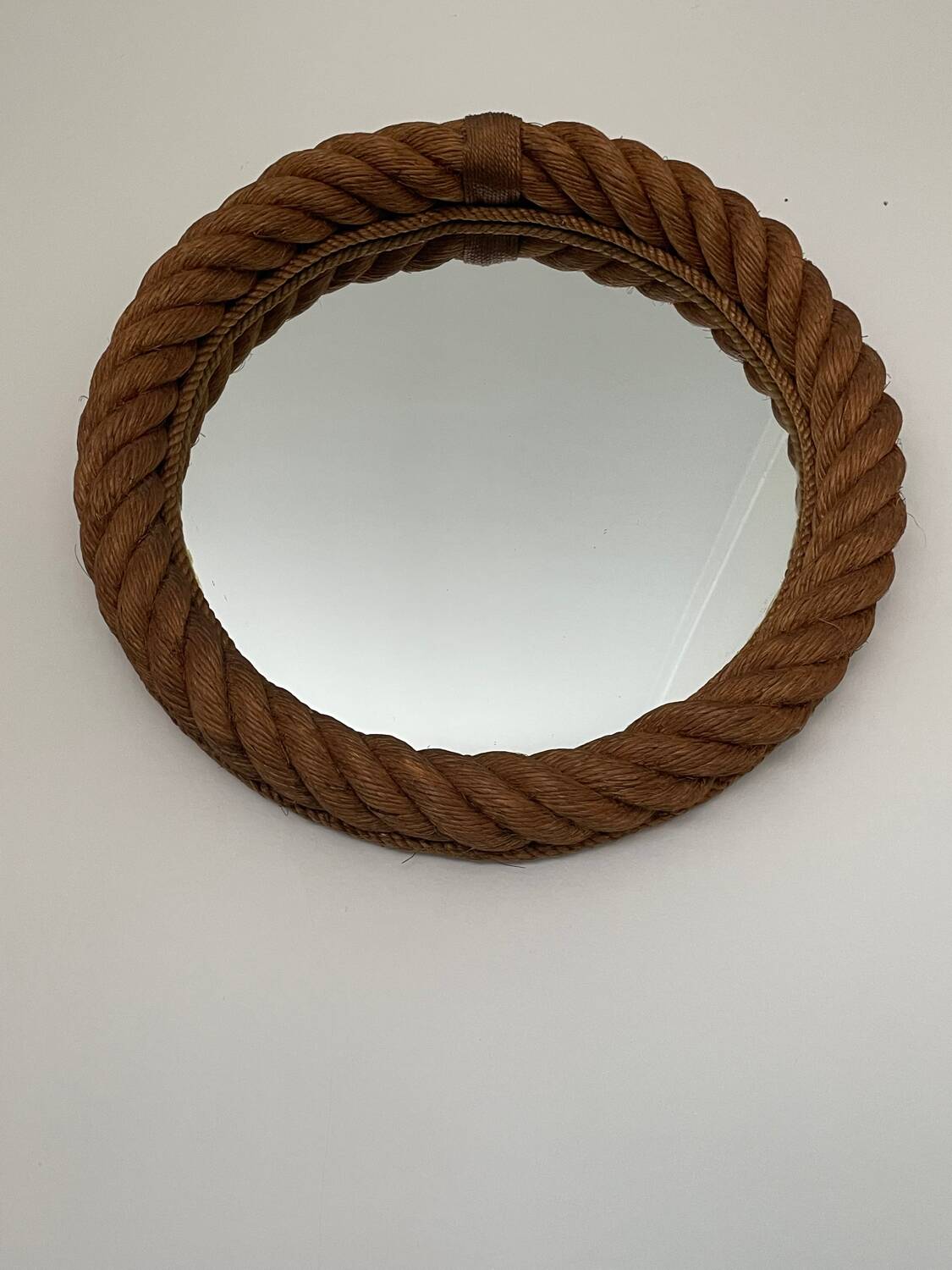 Vintage rope mirror french 1970s