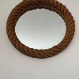 Vintage rope mirror french 1970s