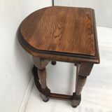 Tabouret de ferme demi lune vintage