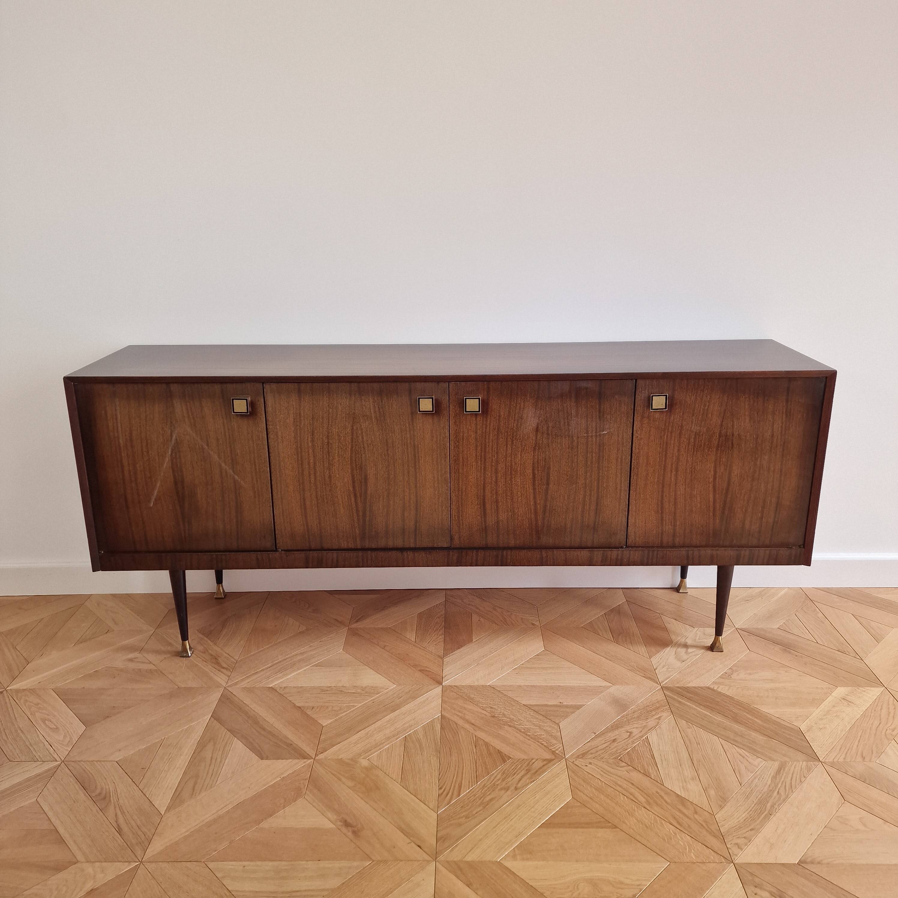 Mid-Century Modern Italian Mahogany Sideboard, 1960s