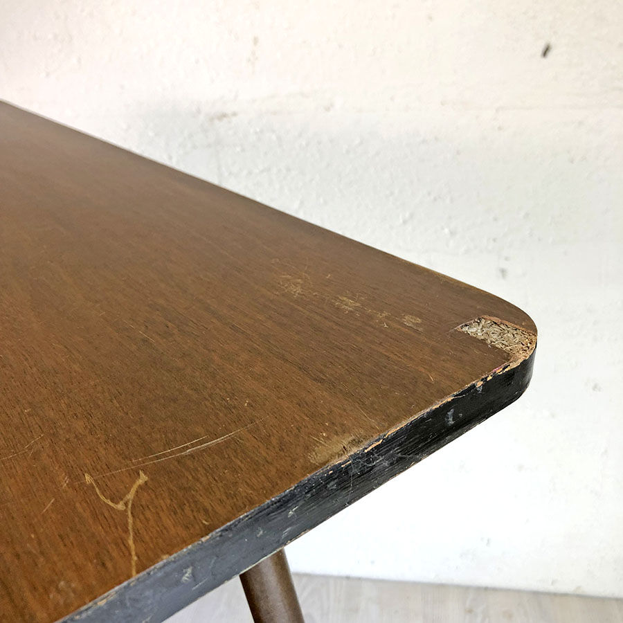 Desserte vintage 60 en métal et bois