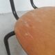 Série de 12 chaises en métal et bois