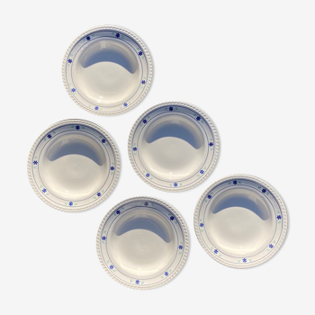 Set of small flower plates