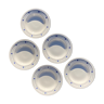 Set of small flower plates