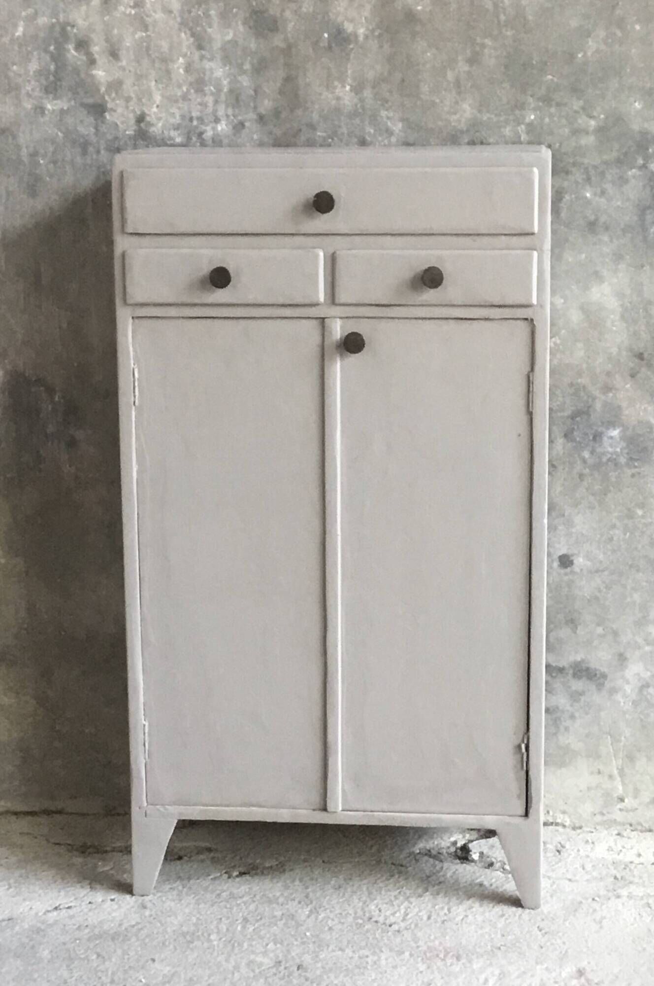 Occasional furniture with drawers and cupboard - vintage mid 20th century