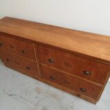 Armoire d'apothicaire vintage avec tiroirs années 50