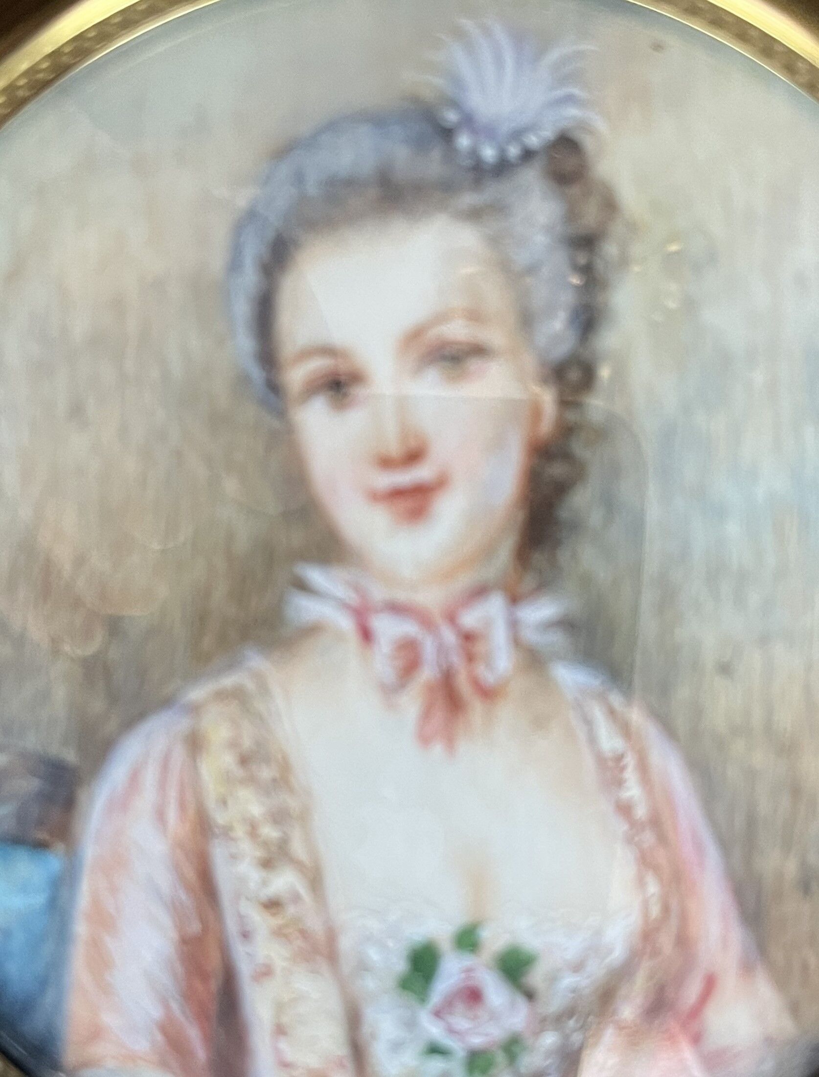 Miniature : portrait de dame de qualité