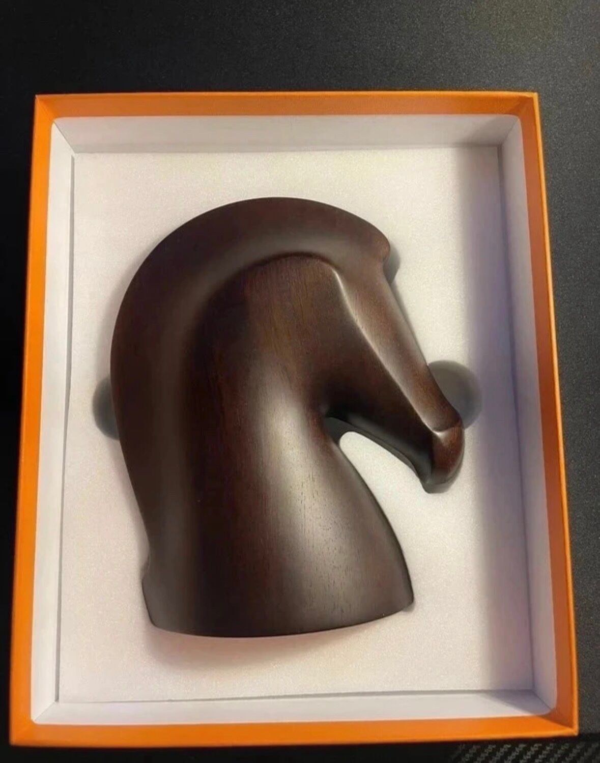 Samarcande Sculpture Hermès in Solid Wood – Decorative Collectible Item