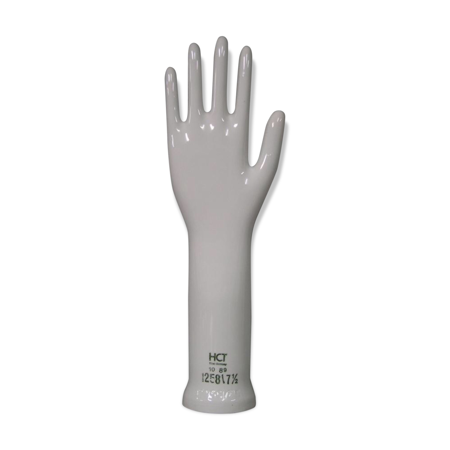 Main en porcelaine, moule de gant, années 60