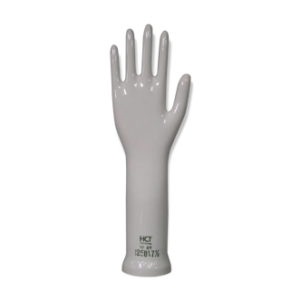 Main en porcelaine, moule de gant, années 60