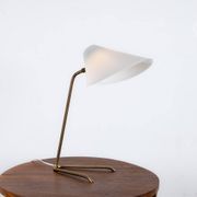 Vintage lamp in brass and acrylic glass, 1960s