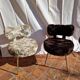 Vintage moumoute Pelfran chairs