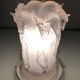 Lampe aux chevaux en plexiglass dans le goût de Lalique