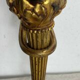 Bronze wall light, decorated with a bow and ribbon.