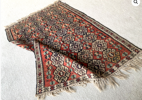 Vintage kilim carpet 100x142cm