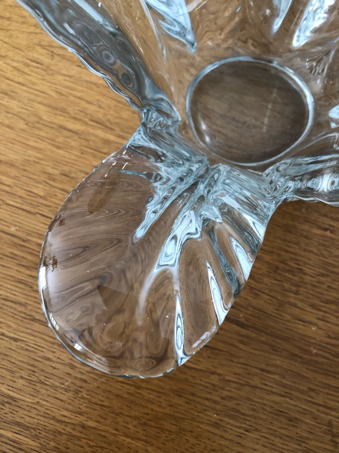 Pocket trays / small old crystal fruit cup