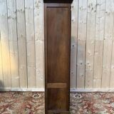 Vitrine - Bibliotheque étroite de style Louis XV en noyer