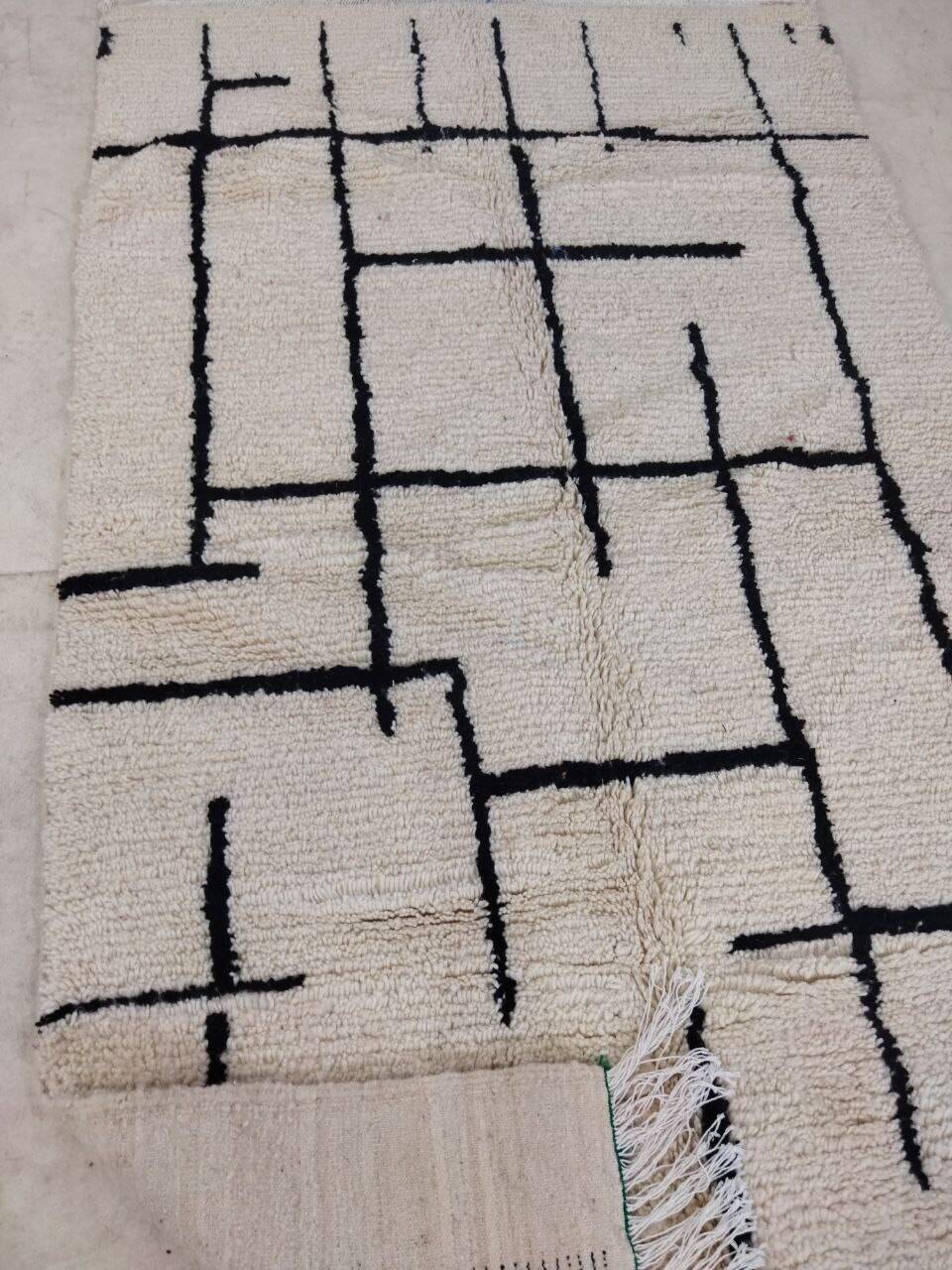 Handmade wool Berber rug 260x148cm
