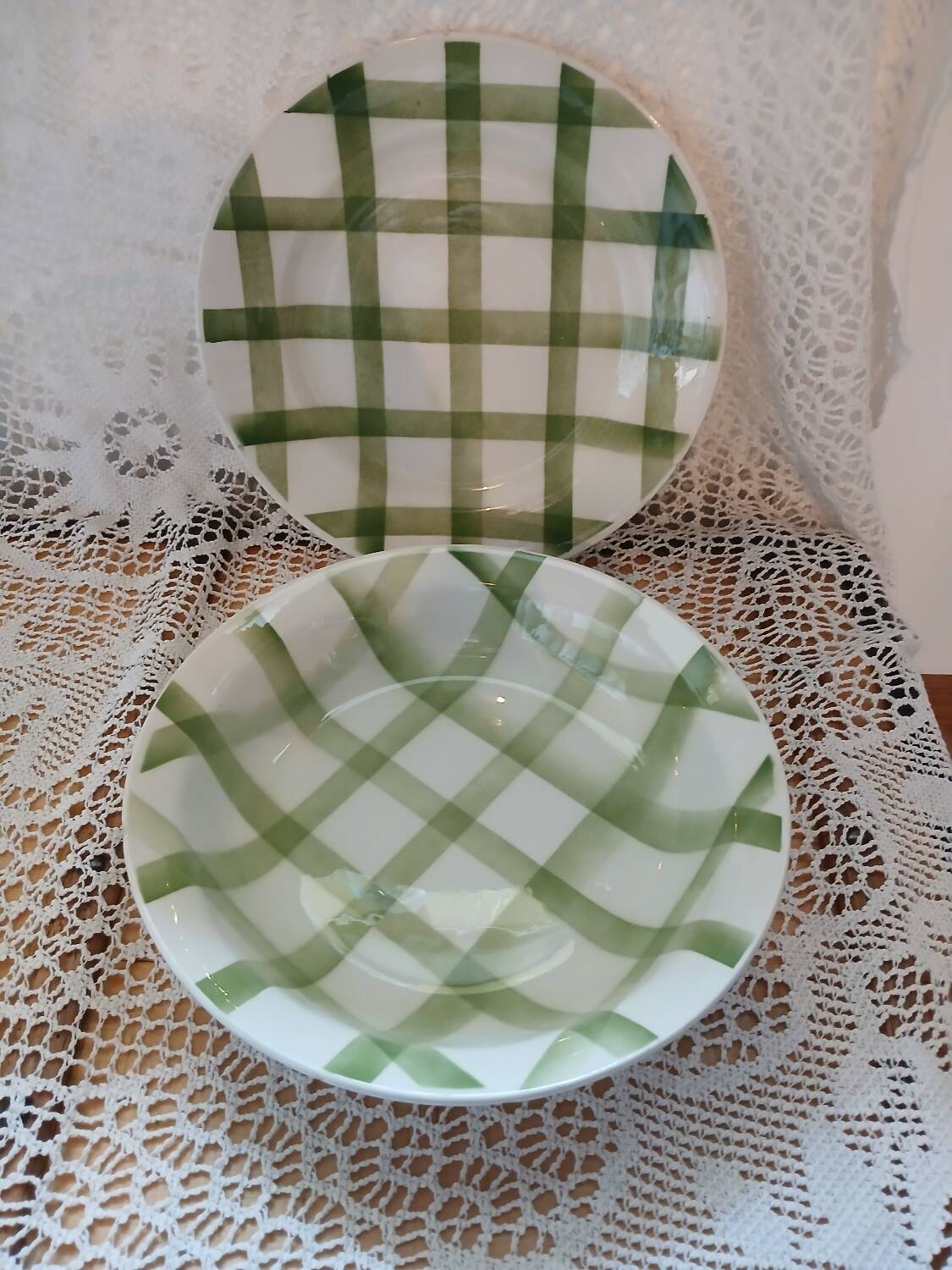 2 old Moulin des Loups dishes