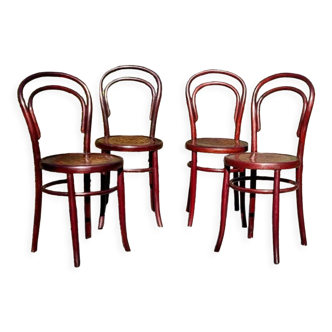 4 chairs bistrot n°14 Fischel 20s